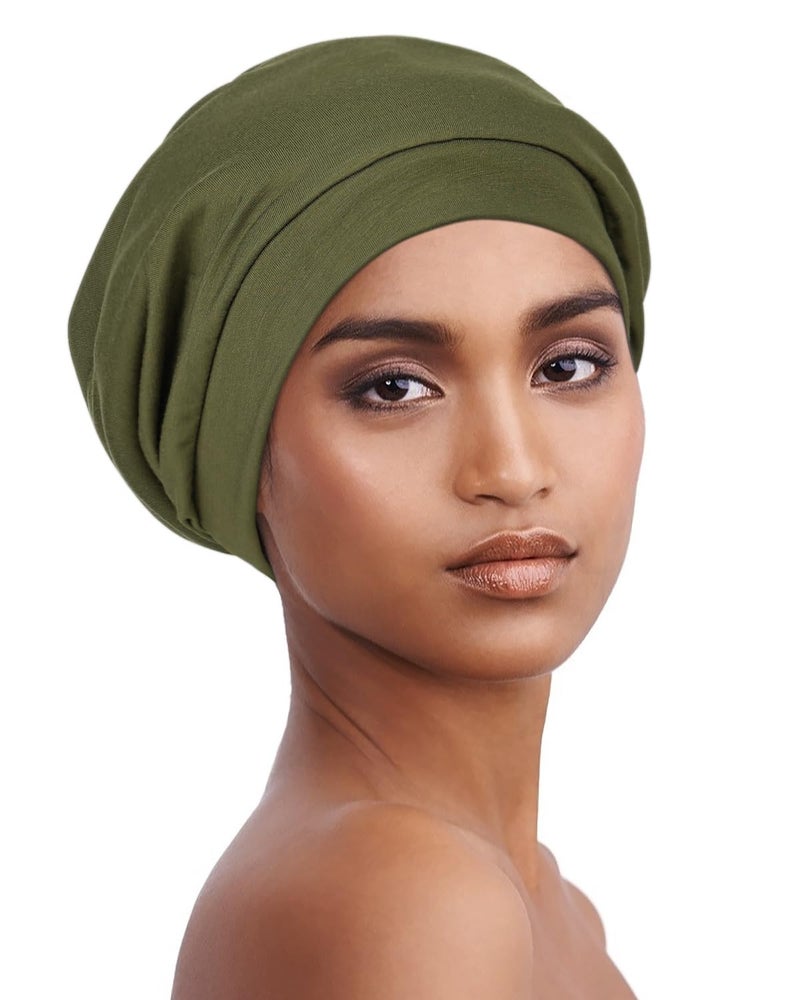 Alnorm Satin Lined Beanie for Natural Hair Thin Beanie Hats for Girls Head Cover - Image 4